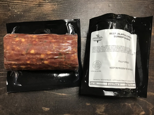 Fairchild Ranch - Summer Sausage (All Beef with Jalapeno & Cheese)