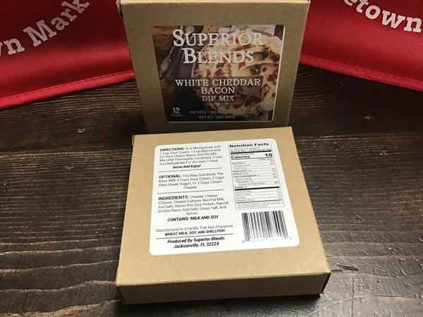 Superior Blends - White Cheddar Bacon Mix Dip